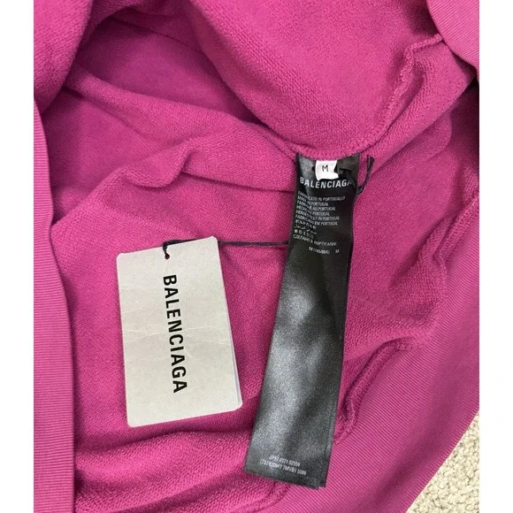 Balenciaga Authentic Jersey Apparel Embroidered Hoodie - Picture 5 of 6